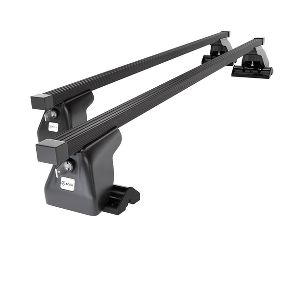 Taklasthållare till Volkswagen Transporter T6 Skåpbil (2015-2021) - svart takräcke - takhållare - T-profil - Stål