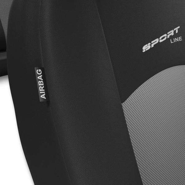 Universella sätesöverdrag till Ford Mondeo I, II, III, IV, V (1993-2021) - ljusgrå