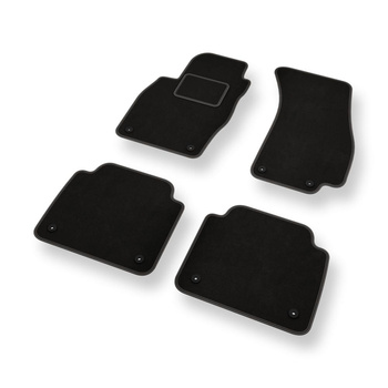 Velourmattor till Audi A8 IV D5 Sedan (2017-....) kort version - svarta