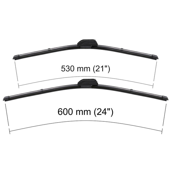 Vindrutetorkarblad till Volvo XC90 I SUV (10.2002-07.2004) - platta torkarblad