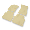Velourmattor till Audi A8 II D3 Limousine (2002-2010) kort version - beige