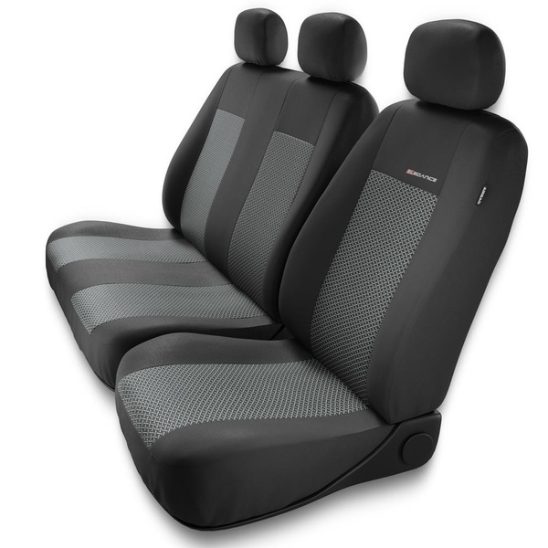 Universella sätesöverdrag till Mercedes-Benz Vito W638, W639, W447 (1996-....) - Typ 2 (grå)