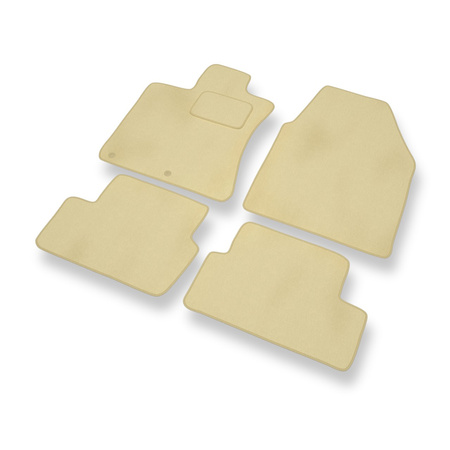 Velourmattor till Nissan Qashqai I (2007-2013) - beige