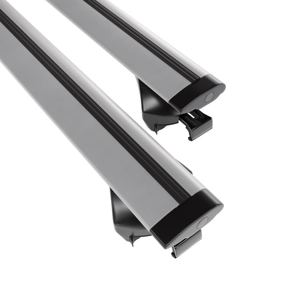 Taklasthållare till Alfa Romeo Stelvio SUV (2017-....) - silver takräcke - takhållare -integrerad reling - Aluminium