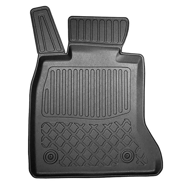 Sats bagagerumsmatta och bilmattor TPE måttillverkade till: BMW Serie 5 F10 Limousine (03.2010-2013) - utan X-drive; avstånd mellan framsätens skenor (bak) 415 mm