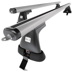 Taklasthållare till Ford C-Max mk II Kombivan (2010-2015) - silver takräcke - takhållare -utan fästelement - Aluminium