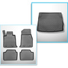 Sats bagagerumsmatta och bilmattor TPE måttillverkade till: BMW Serie 1 F20 Kombikupé (10.2011-06.2019)