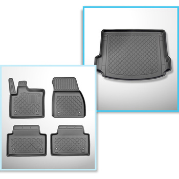 Sats bagagerumsmatta och bilmattor TPE måttillverkade till: Land Rover Range Rov