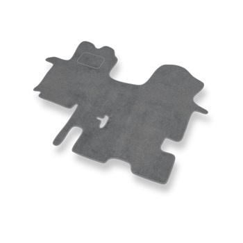 Velourmattor till Renault Trafic II Skåpbil (2001-2014) 1+1 - gråa