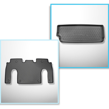 Sats bagagerumsmatta och bilmattor TPE PREMIUM måttillverkade till: Tesla Model 