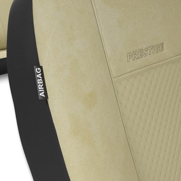 Universella sätesöverdrag till Mitsubishi Colt V, VI, VII, VIII (1996-....) - beige