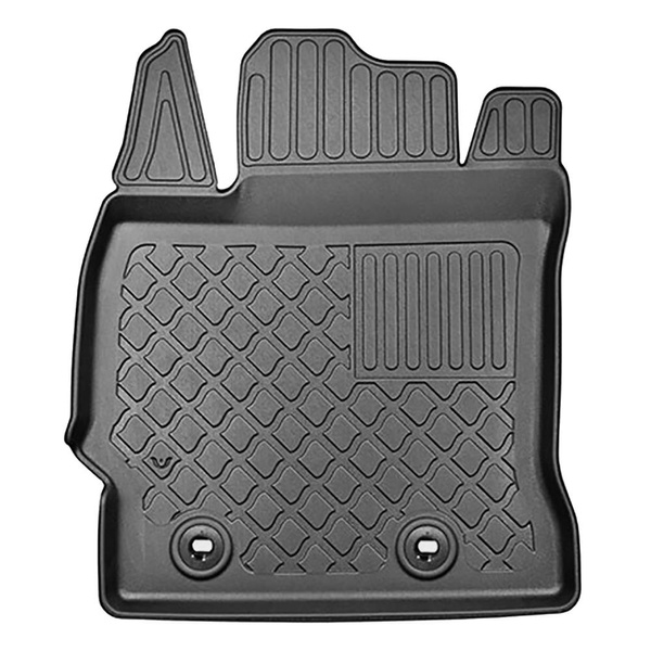 Sats bagagerumsmatta och bilmattor TPE måttillverkade till: Toyota Auris II Touring Sports (07.2013-12.2018) - nedre bagagerum; utan dubbelt bagagerumsgolv; även med hybriddrift