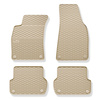 Gummimattor till bil Audi A4 B7 (2004-2009) - beige