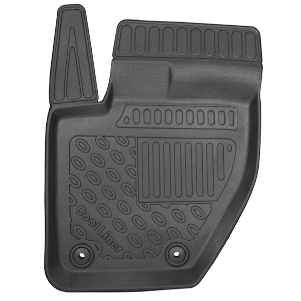 Sats bagagerumsmatta och bilmattor TPE PREMIUM måttillverkade till: Volvo V40 II Kombikupé (07.2012-07.2019) - nedre bagagerum; till bilar utan dubbelt bagagerumsgolv