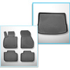 Sats bagagerumsmatta och bilmattor TPE PREMIUM måttillverkade till: BMW Serie 2 F45 Active Tourer (09.2014-10.2021) - flyttbart baksäte (framåt - bakåt)