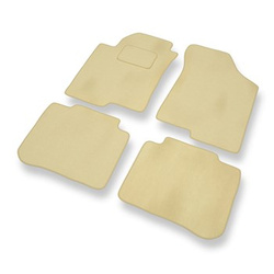 Velourmattor till Kia Cerato I Sedan (2003-2008) - beige