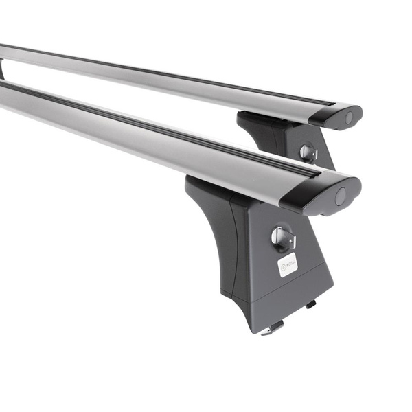 Taklasthållare till Hyundai i30 II Wagon (2012-2017) - silver takräcke - takhållare -integrerad reling - Aluminium