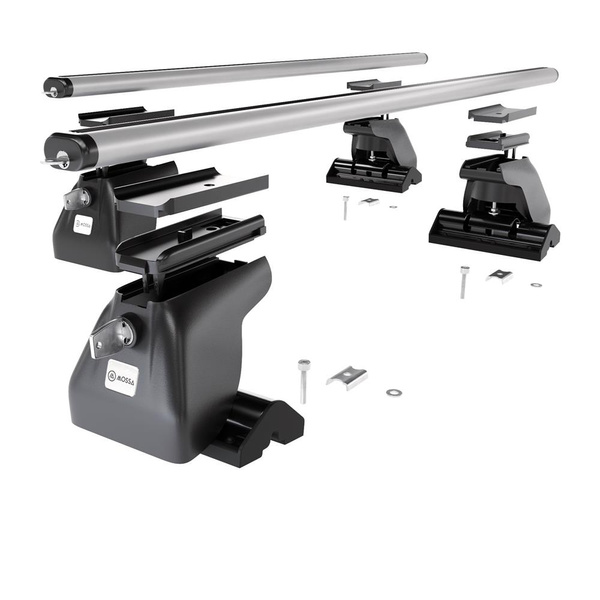 Taklasthållare till Volkswagen Crafter Skåpbil (2006-2016) - silver takräcke - takhållare -T-profil - Aluminium