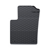 Gummimattor till bil Fiat 500 (2007-....) - svart