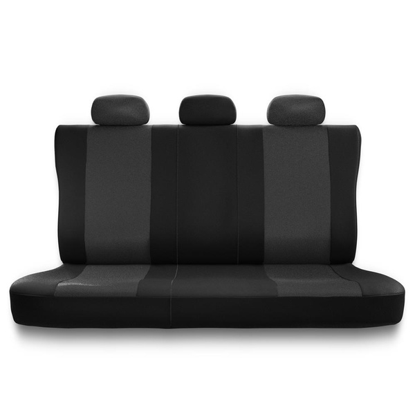 Universella sätesöverdrag till Dacia Duster I, II, III (2010-....) - mörkgrå