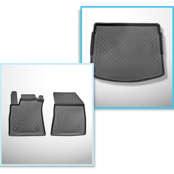 Sats bagagerumsmatta och bilmattor TPE måttillverkade till: Renault Megane IV Gr