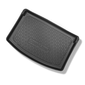 Bagagerumsmattor till Mazda CX-3 SUV (06.2015-12.2021) - för övre (även med subwoofer) och nedre (endast utan subwoofer) nivå av rörligt bagagerumsgolv