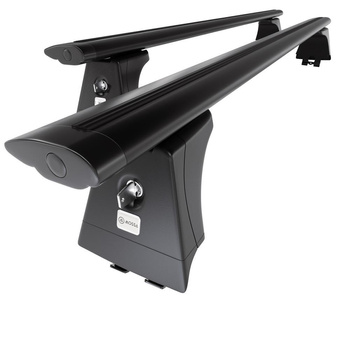 Taklasthållare till Ford C-Max mk I Minibuss (2003-2010) - svart takräcke - takhållare - fästpunkter - Aluminium