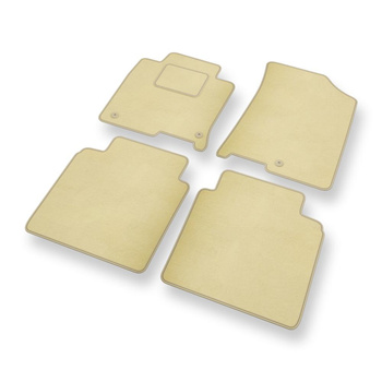 Velourmattor till Kia Optima IV Kombi, Sedan (2015-2019) - beige