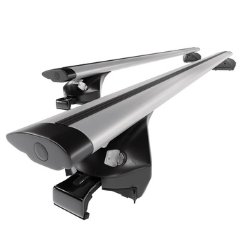 Taklasthållare till Opel Zafira C Tourer Minibuss (2012-2019) - silver takräcke - takhållare -integrerad reling - Aluminium