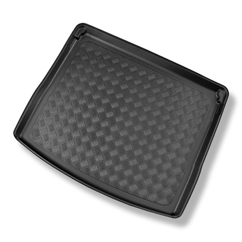 Bagagerumsmattor till Skoda Karoq SUV (11.2017-....) - övre bagagerum; med fullstort reservhjul; rörligt golv i översta läget