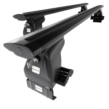 Taklasthållare till Toyota Camry IX Sedan (2018-....) - svart takräcke - takhållare - utan fästelement - Aluminium