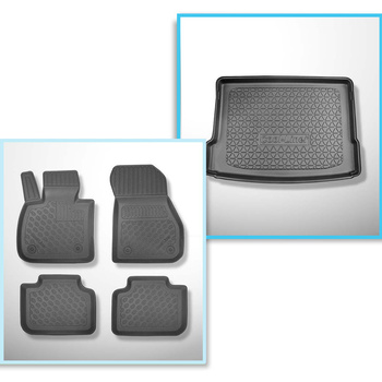 Sats bagagerumsmatta och bilmattor TPE PREMIUM måttillverkade till: BMW X2 F39 SAC (03.2018-10.2023)