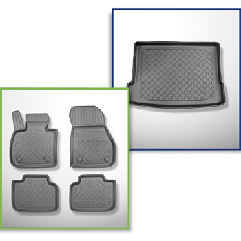 Sats bagagerumsmatta och bilmattor TPE måttillverkade till: BMW X2 F39 SAC (03.2018-10.2023)