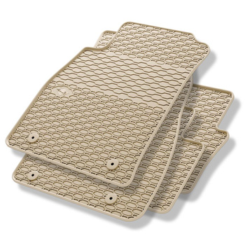 Gummimattor till bil Opel Insignia I Kombisedan, Sedan, Sports Tourer (2008-2017) - beige - 4 st.