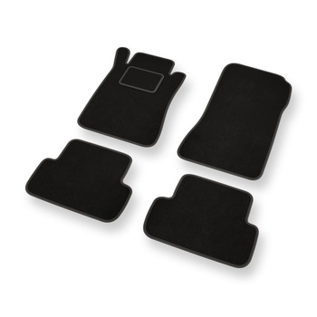 Velourmattor till Mercedes-Benz CLK II W209 Kupé, Cabriolet (2002-2009) - svarta