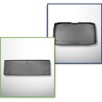 Sats bagagerumsmatta och bilmattor TPE måttillverkade till: Volkswagen Caddy V Maxi Skåpbil (11.2020-....)