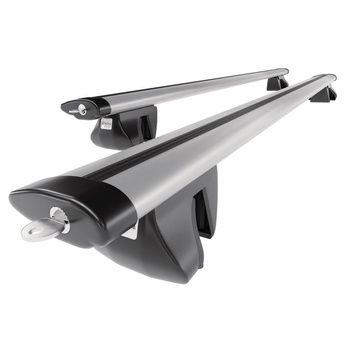 Taklasthållare till Volkswagen Caddy Maxi Life mk IV Cargo (2016-2021) - silver takräcke - takhållare -takreling - Aluminium