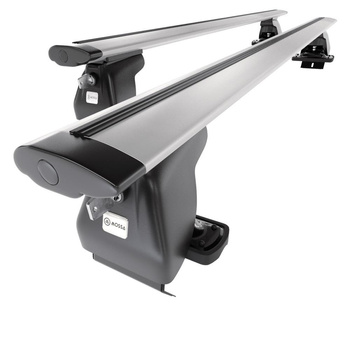 Taklasthållare till Volvo C40 SUV (2022-....) - silver takräcke - takhållare -utan fästelement - Aluminium