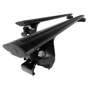 Taklasthållare till Seat Leon ST mk III Sportstourer (2014-2020) - svart takräcke - takhållare - integrerad reling - Aluminium