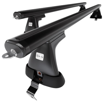 Taklasthållare till Skoda Octavia mk III Kombisedan (2013-2019) - svart takräcke - takhållare - utan fästelement - Aluminium