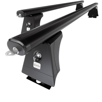 Taklasthållare till Fiat Ducato Skåpbil (1996-2005) - svart takräcke - takhållare - fästpunkter - Aluminium