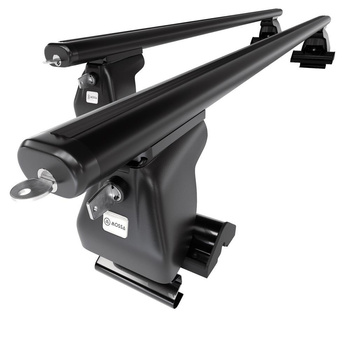 Taklasthållare till Daewoo Musso SUV (2000-2005) - svart takräcke - takhållare - utan fästelement - Aluminium