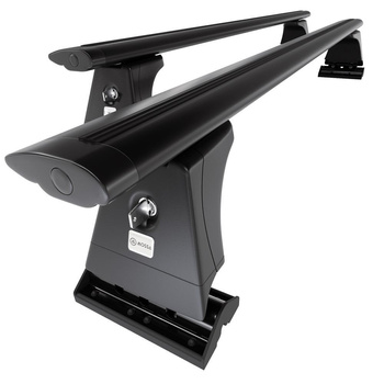 Taklasthållare till Subaru Legacy BL mk IV Kombi (2003-2008) - svart takräcke - takhållare - fästpunkter - Aluminium