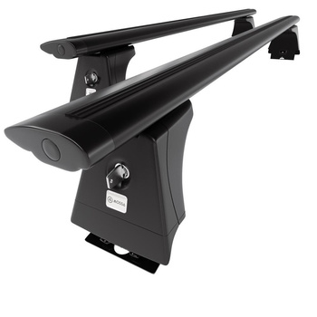 Taklasthållare till Fiat Ducato IV Skåpbil (2014-....) - svart takräcke - takhållare - fästpunkter - Aluminium