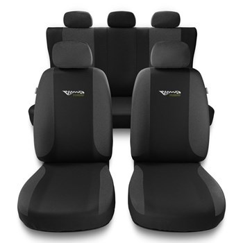 Universella sätesöverdrag till Ford Escort MK5, MK6, MK7 (1990-2000) - mörkgrå